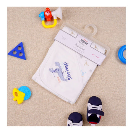 Kids Center Baby Hanger Wrapping Sheet, Soft Cotton Swaddle Blanket for Newborns, Off White - Main Image