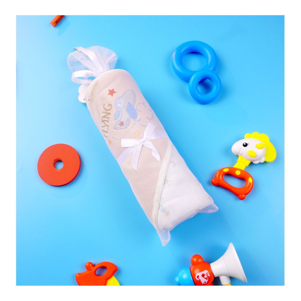 Kids Center Flying Baby Wrapping Sheet, Soft Cotton Swaddle Blanket for Newborns, Beach Multi - Main Image