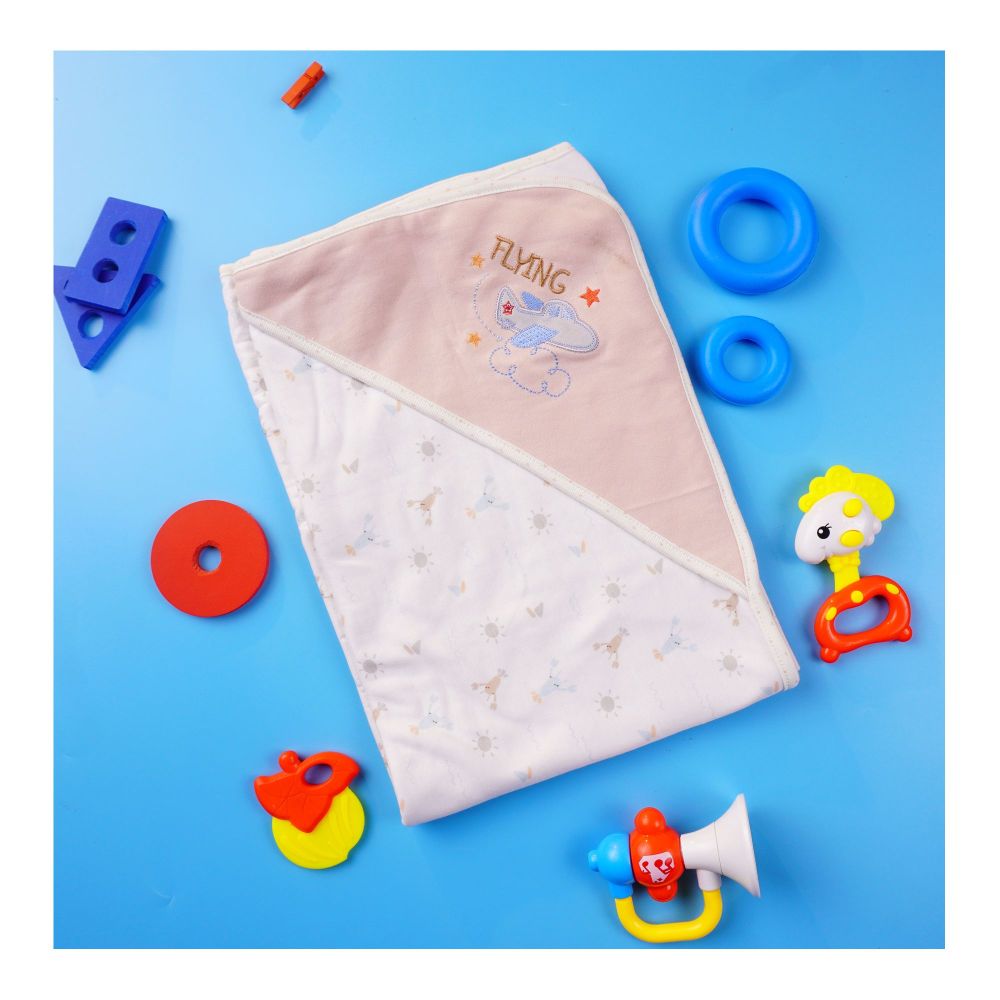 Kids Center Flying Baby Wrapping Sheet, Soft Cotton Swaddle Blanket for Newborns, Beach Multi - Image 2