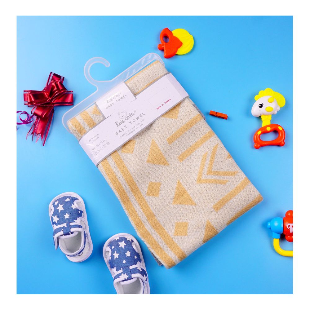 Kids Center Baby Bath Towel, Beach Multi - Main Image