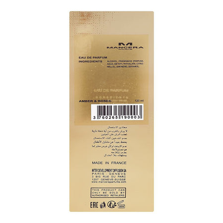Mancera Amber & Roses, Eau De Parfum, For Men & Women, 120ml - Image 2