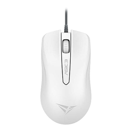 Alcatroz Asic 3 High-Resolution 1600 CPI USB Optical Wired Mouse, White - Main Image