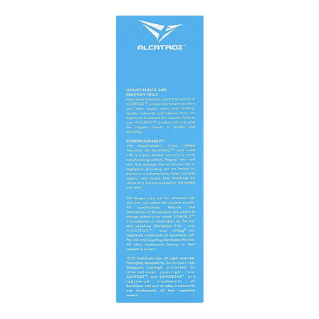 Alcatroz Stealth 5 Silent 1200 CPI USB Optical Wired Mouse, Dark Blue - Image 3