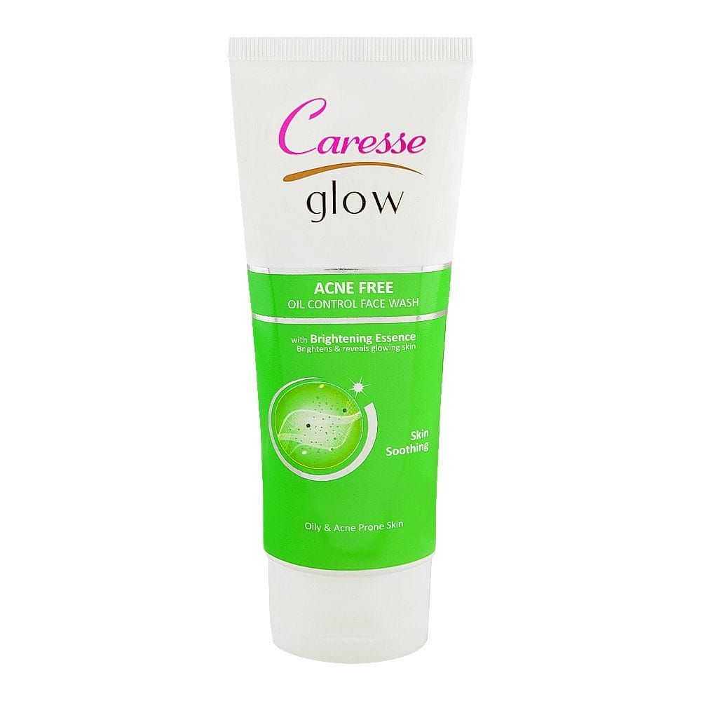 Caresse Glow Acne Free Oil Control Face Wash, For Oily & Acne Prone Skin, 100ml - Main Image