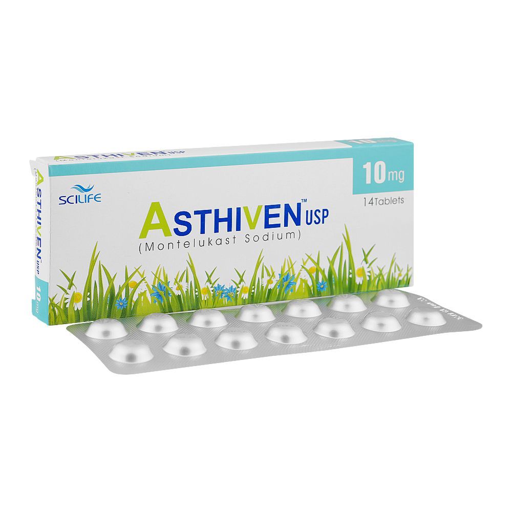 Asthiven USP 10mg Tablets, Box (14 Tablets) - Main Image