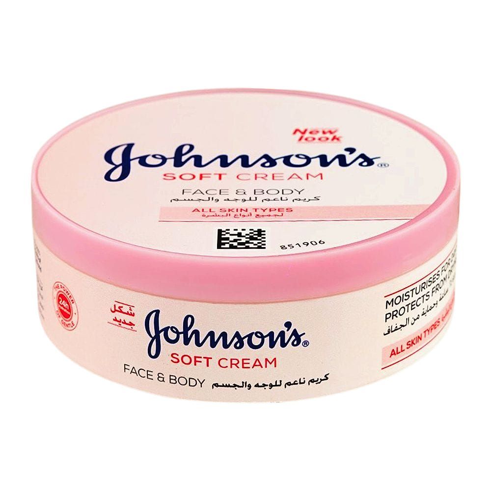 Johnson Face & Body Soft Cream, For All Skin Types, 200ml - Main Image