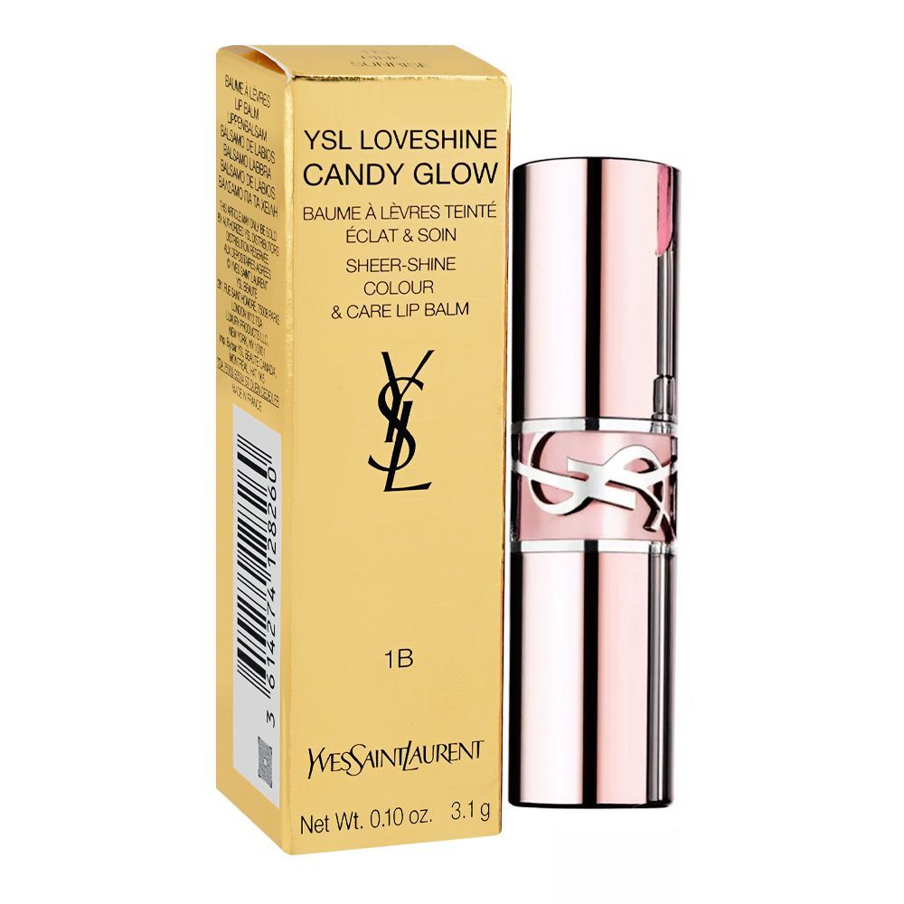 Yves Saint Laurent Love Shine Candy Glow Lip Balm, 3.1g, 1B Pink Sunrise - Image 2