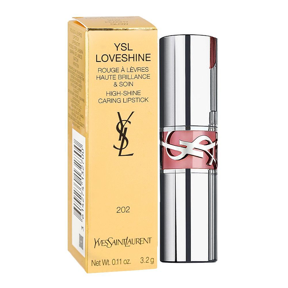 Yves Saint Laurent Love Shine Lipstick, 3.2g, 202 Peachy Glow - Image 2