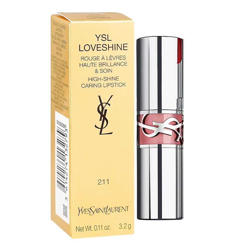 Yves Saint Laurent Love Shine Lipstick, 3.2g, 211 Ardent Carmine - Image 2