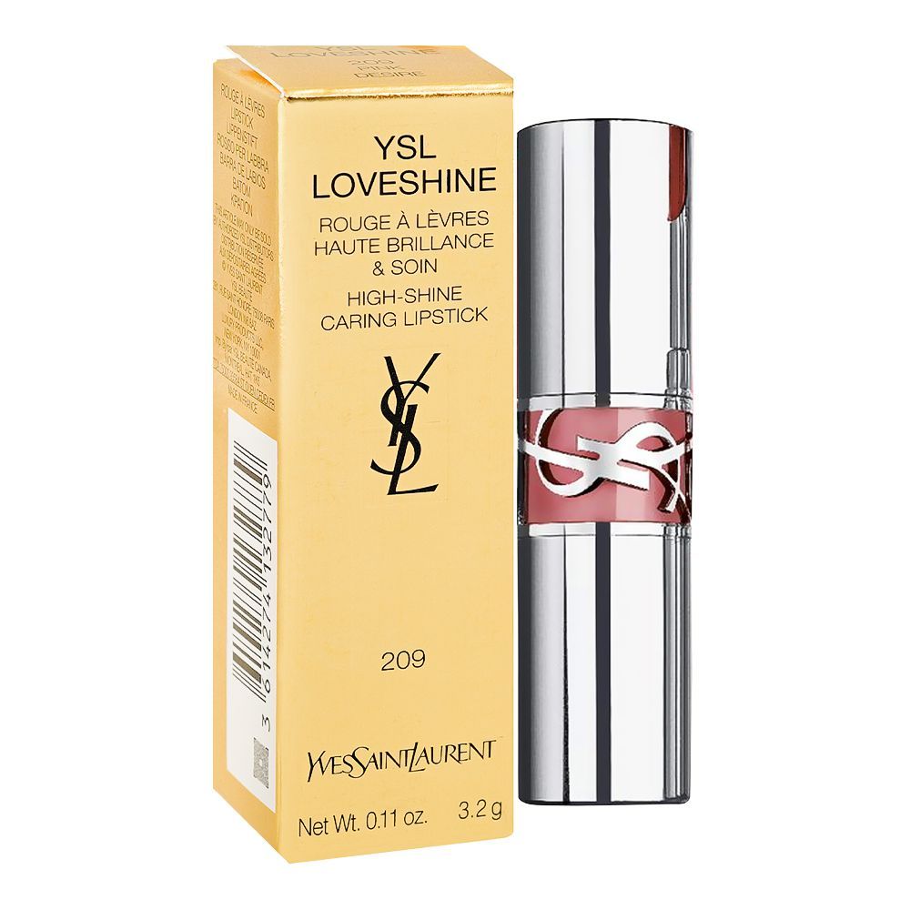 Yves Saint Laurent Love Shine Lipstick, 3.2g, 209 Pink Desire - Image 2