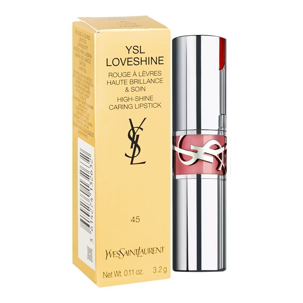Yves Saint Laurent Love Shine Lipstick, 3.2g, 45 Coral Crush - Image 2