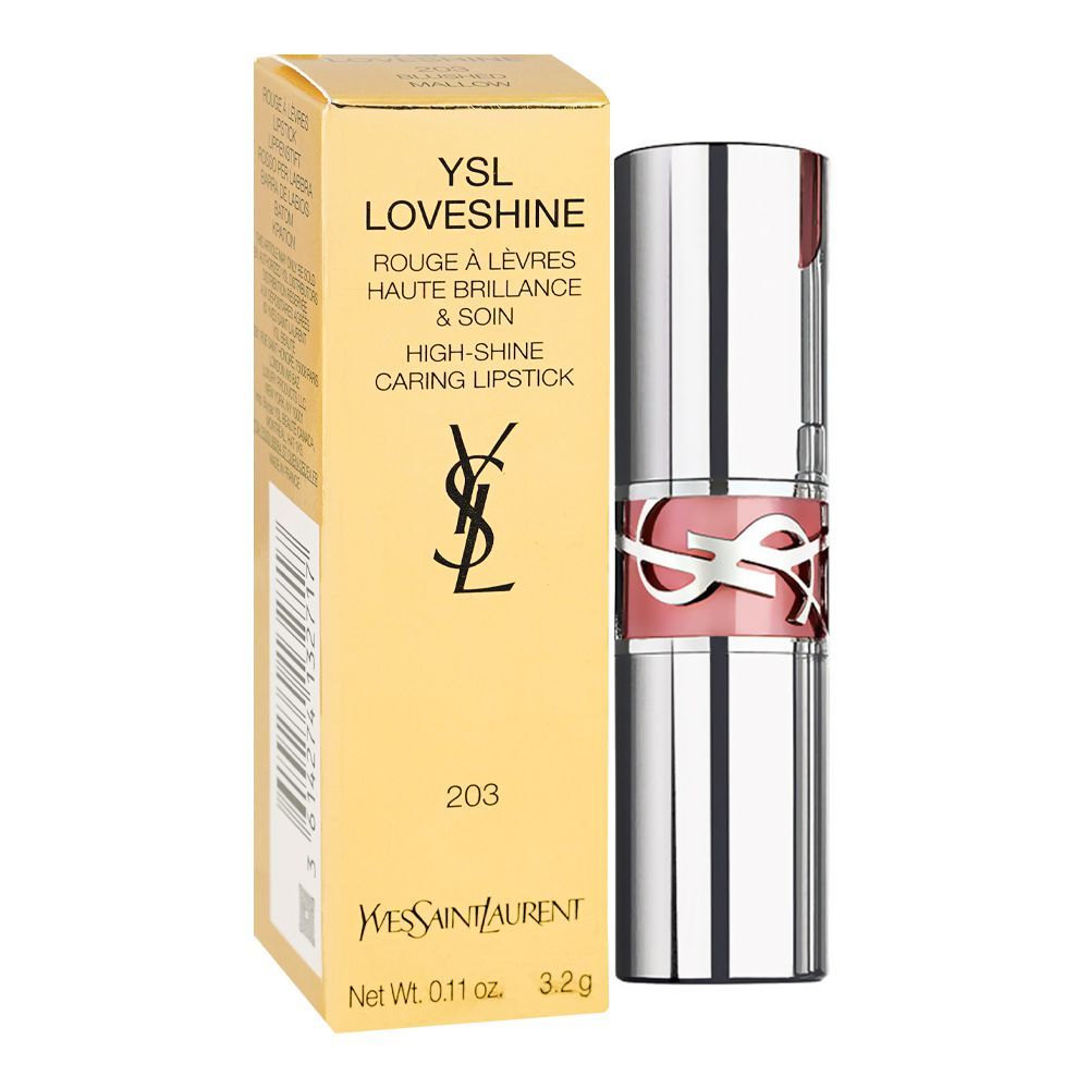 Yves Saint Laurent Love Shine Lipstick, 3.2g, 203 Blushed Mallow - Image 2
