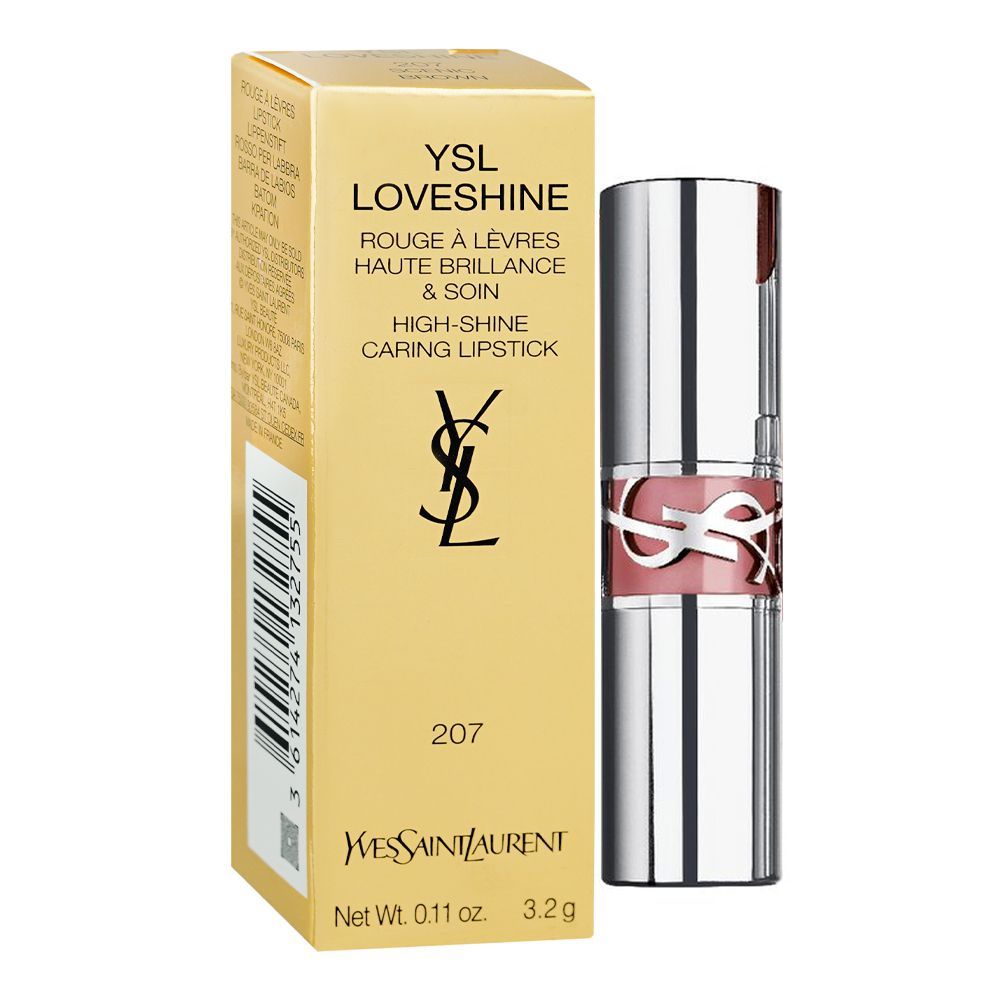 Yves Saint Laurent Love Shine Lipstick, 3.2g, 207 Scenic Brown - Image 2