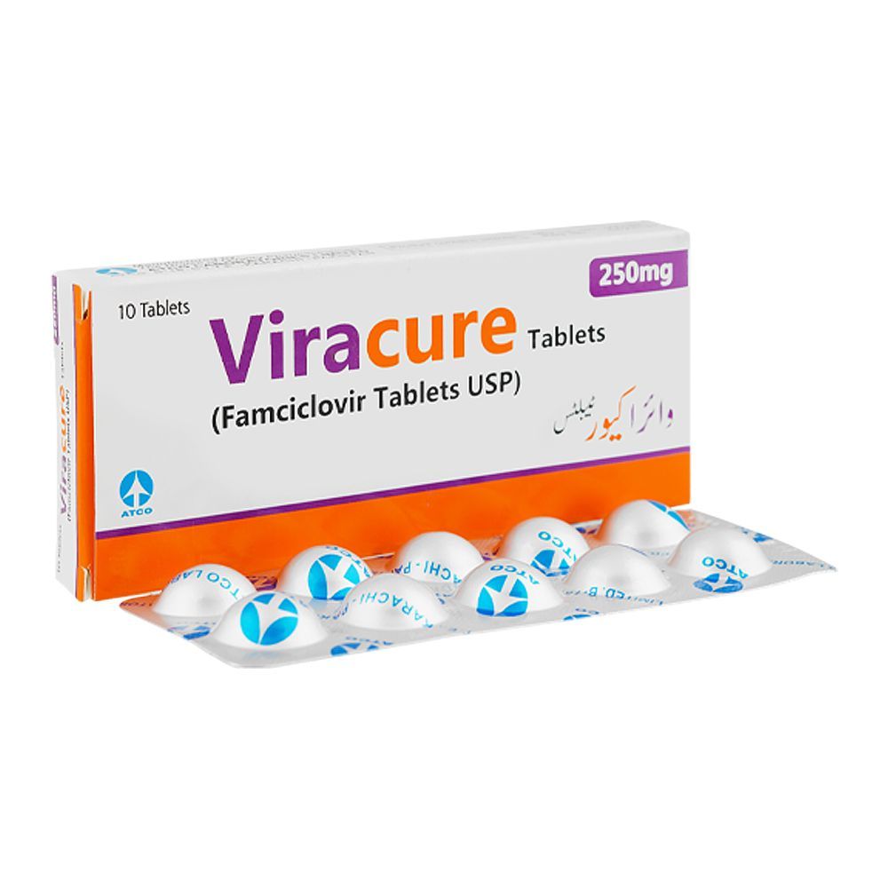 Viracure Tablets 250mg, Box (10 Tablets) - Main Image