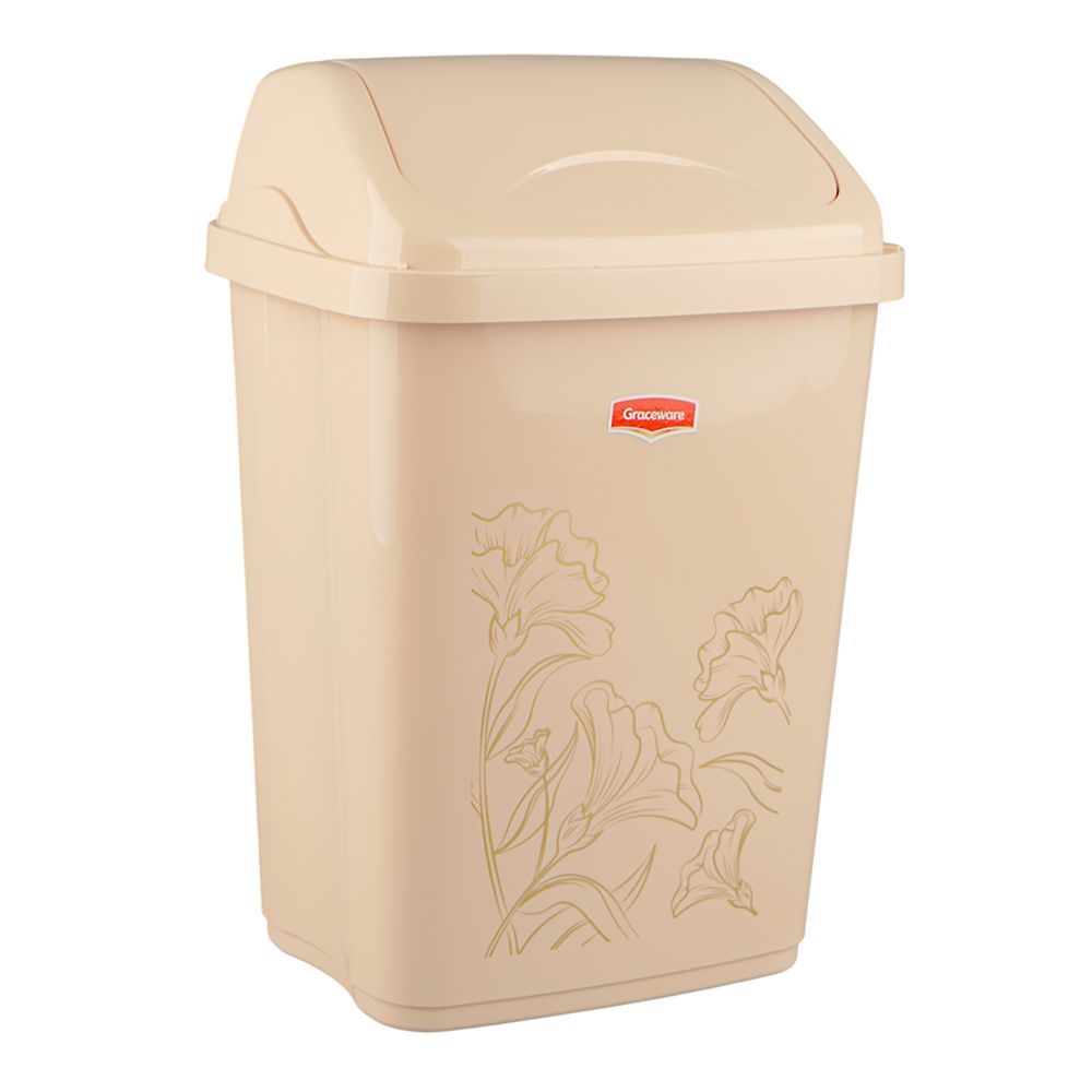 Graceware Eco Dustbin, 11 Liters, Beige - Main Image