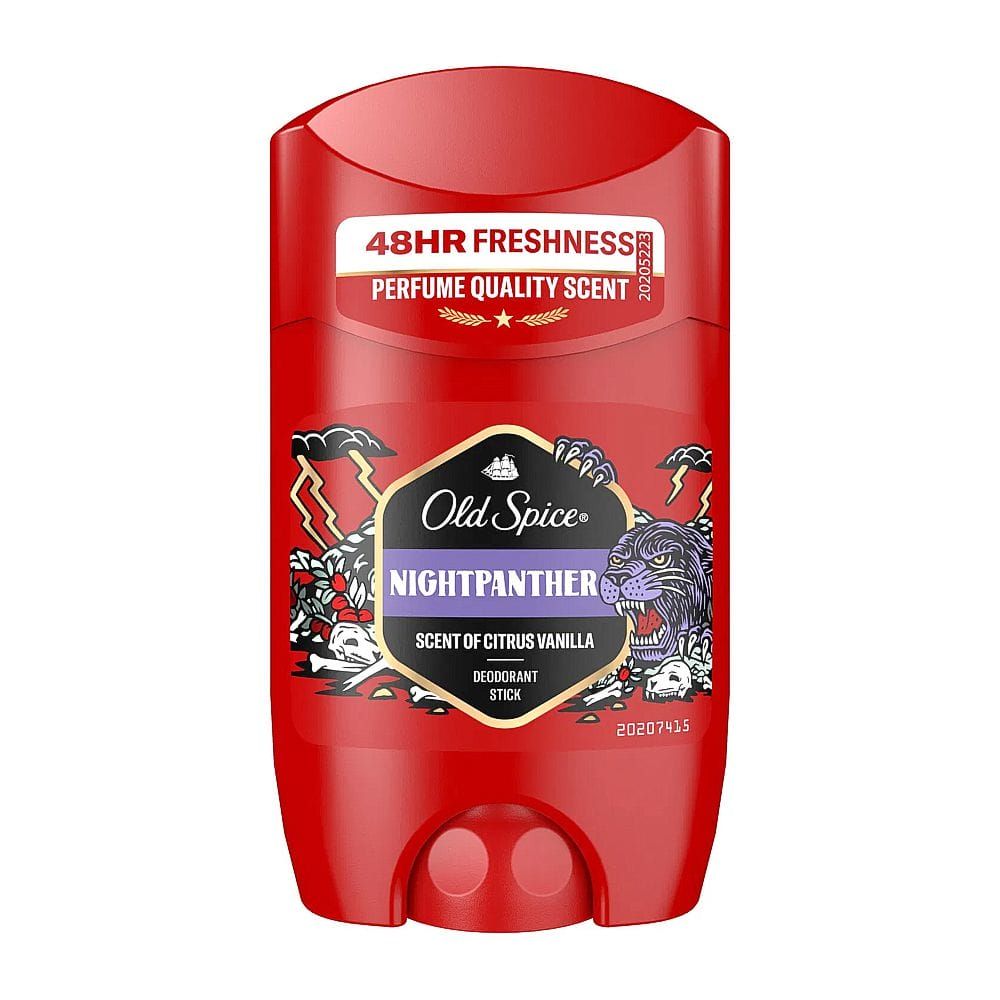 Old Spice Night Panther Scent Of Citrus Vanilla Deodorant Stick, 50ml - Main Image
