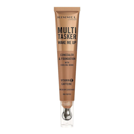 Rimmel Multi-Tasker Wake Me Up Concealer & Foundation, 20ml, 090 Toffee - Image 2