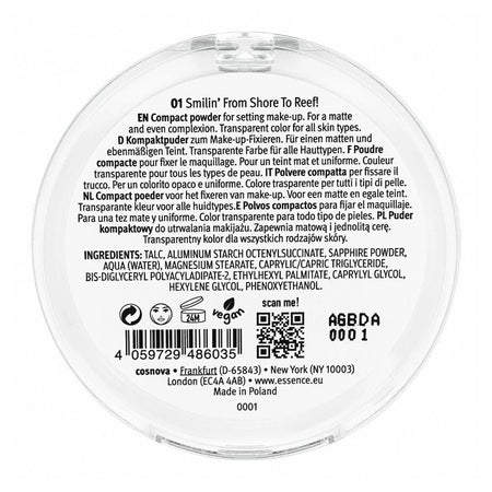 Essence Live Life In Coral Mattifying Powder, 8g, 01 Smilin' From Shore To Reef! - Image 3