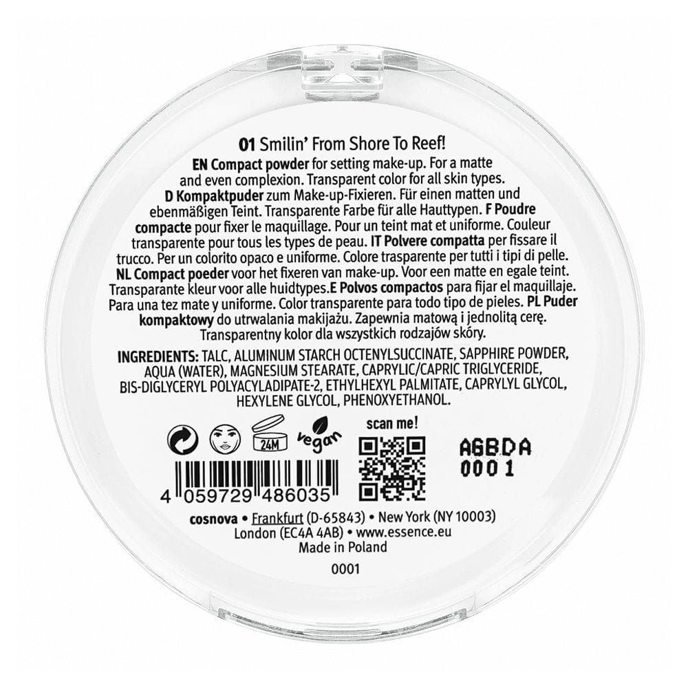 Essence Live Life In Coral Mattifying Powder, 8g, 01 Smilin' From Shore To Reef! - Image 3