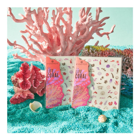 Essence Live Life In Coral Nail Stickers, 01 It's A Reef Of Happiness! - Image 2