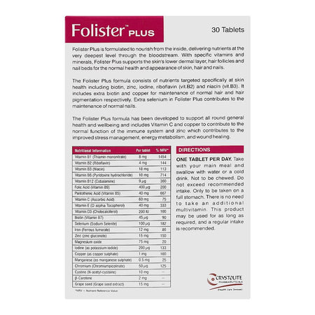 Folister Plus Tablets, Box (30 Tablets) - Image 2
