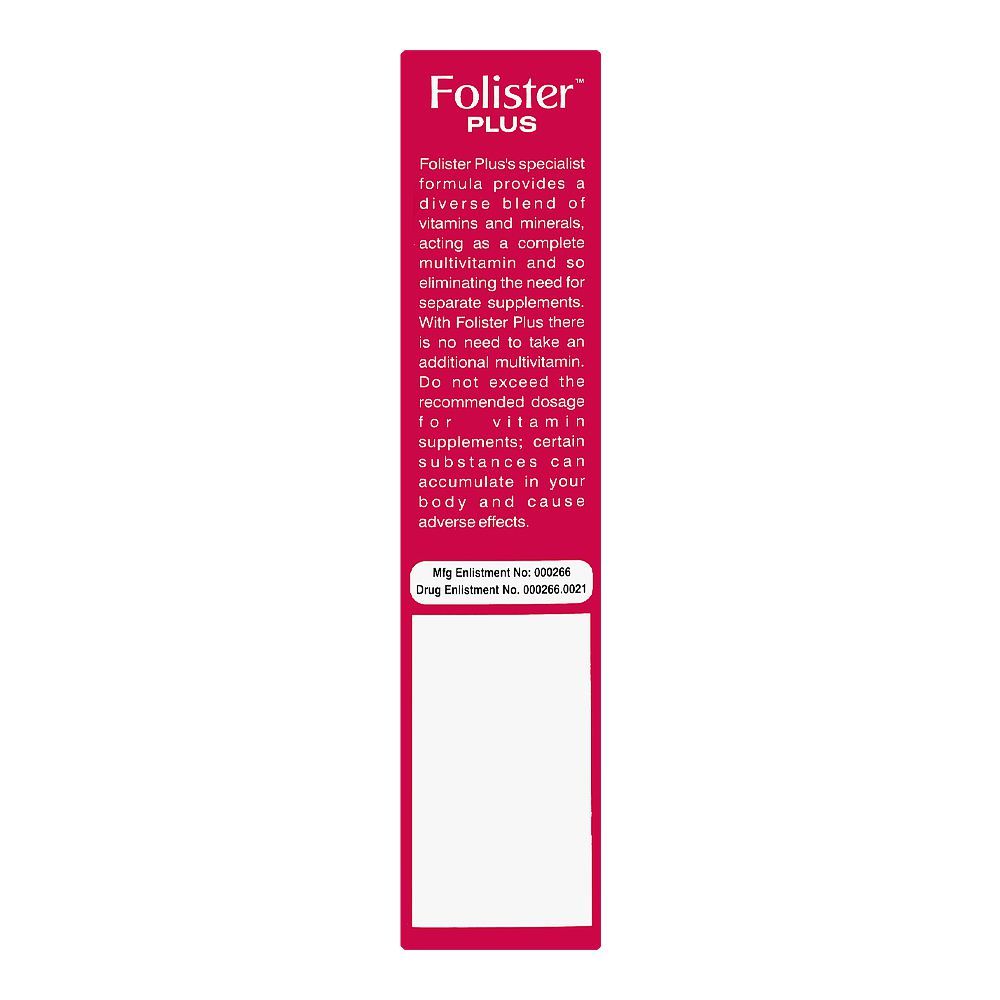 Folister Plus Tablets, Box (30 Tablets) - Image 4