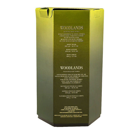 Bath & Body Works Woodlands Gift Set: 295ml Body Wash+226g Body Cream+104ml Body Spray, For Men, 3-Pack - Image 3