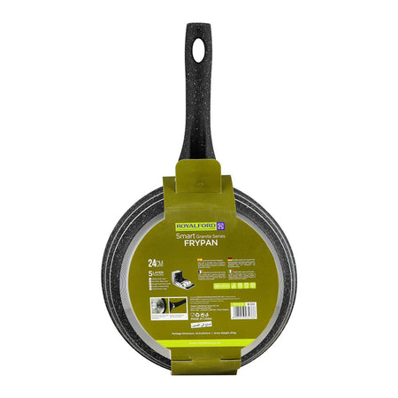 Royalford Smart Granite Series Frypan, 24cm, Grey, RF11870 - Image 3