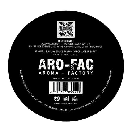Aro-Fac Sugar Chrome, Eau De Parfum, For Men & Women, 100ml - Image 3