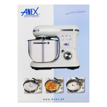 Anex Deluxe Stand Mixer, 5 Liter Stainless Steel Bowl, AG-819 - Image 3