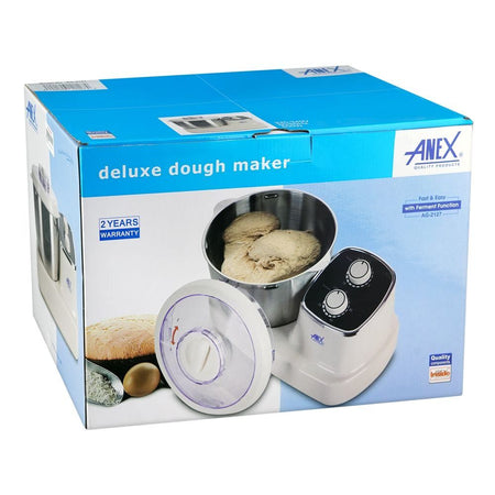 Anex Deluxe Dough Maker, 500W, 5 Liter Capacity, White, AG-2127 - Image 2