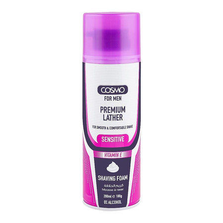 Cosmo Men Sensitive Vitamin E Shaving Foam, 200ml - Main Image