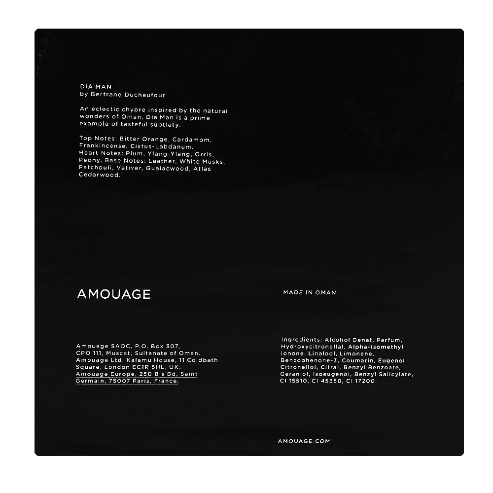 Amouage Dia Man, Eau De Parfum, For Men, 100ml - Image 3