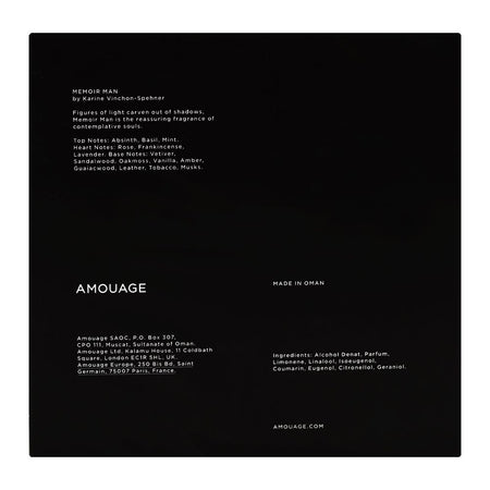 Amouage Memoir, Eau De Parfum, For Men, 100ml - Image 3