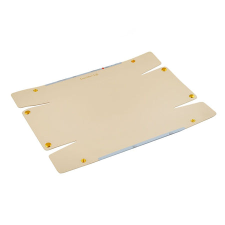 Elegant Leather Valet Tray Jewelry & Cosmetic Organizer, Off White - Image 2