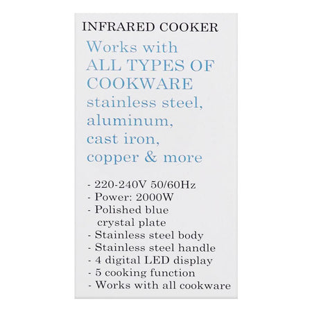 Sayona Infrared Cooker, 2000W, SIC-4646 - Image 4