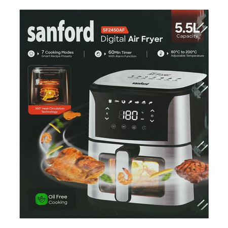 Sanford Digital Air Fryer, 1500W, 5.5 Liter, SF2450AF - Image 2