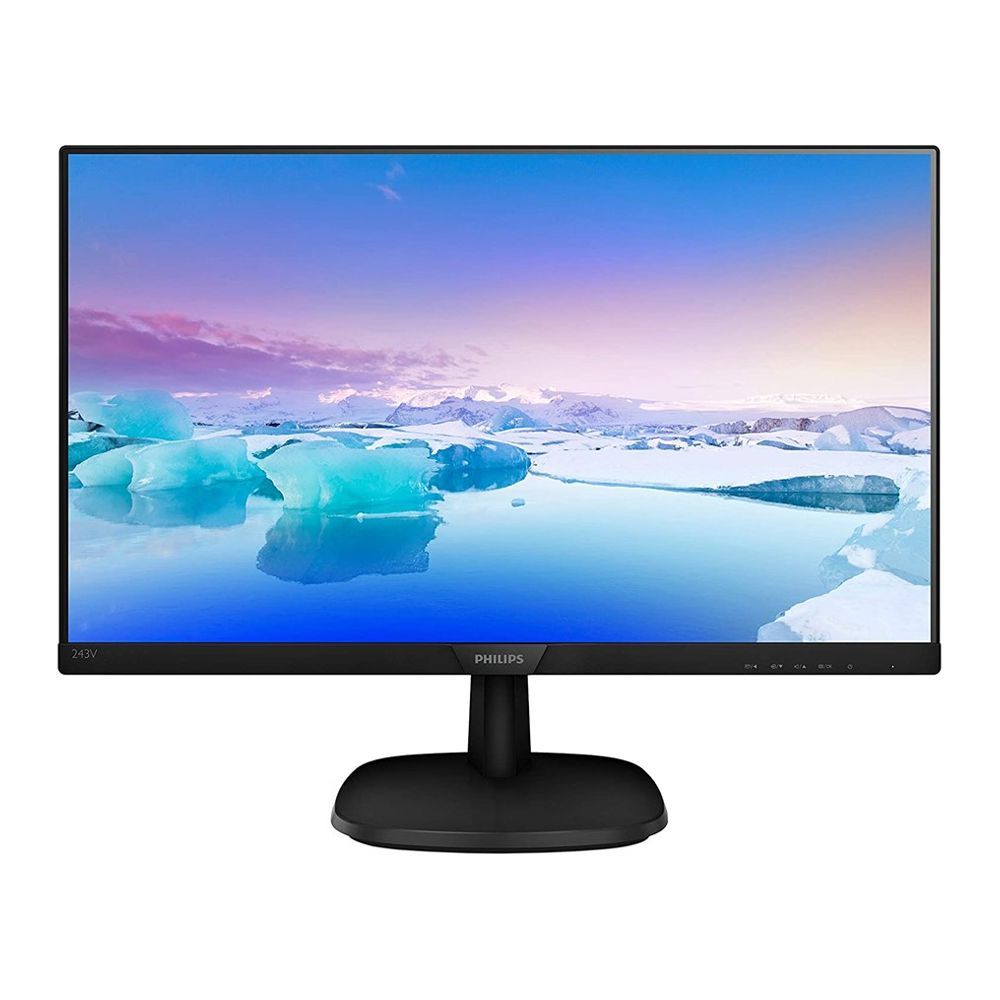 Philips 24" LED Monitor, 4ms, 75Hz, IPS Panel, Low Blue Light, Flicker-Free, 243V7QJAB - Main Image