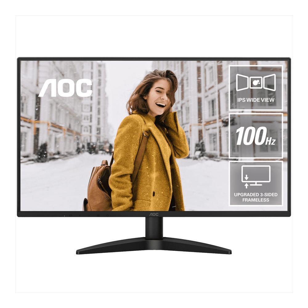 AOC 27" 3-Sided Frameless IPS LED Monitor, Adaptivesync, 100Hz, 27B36H - Main Image