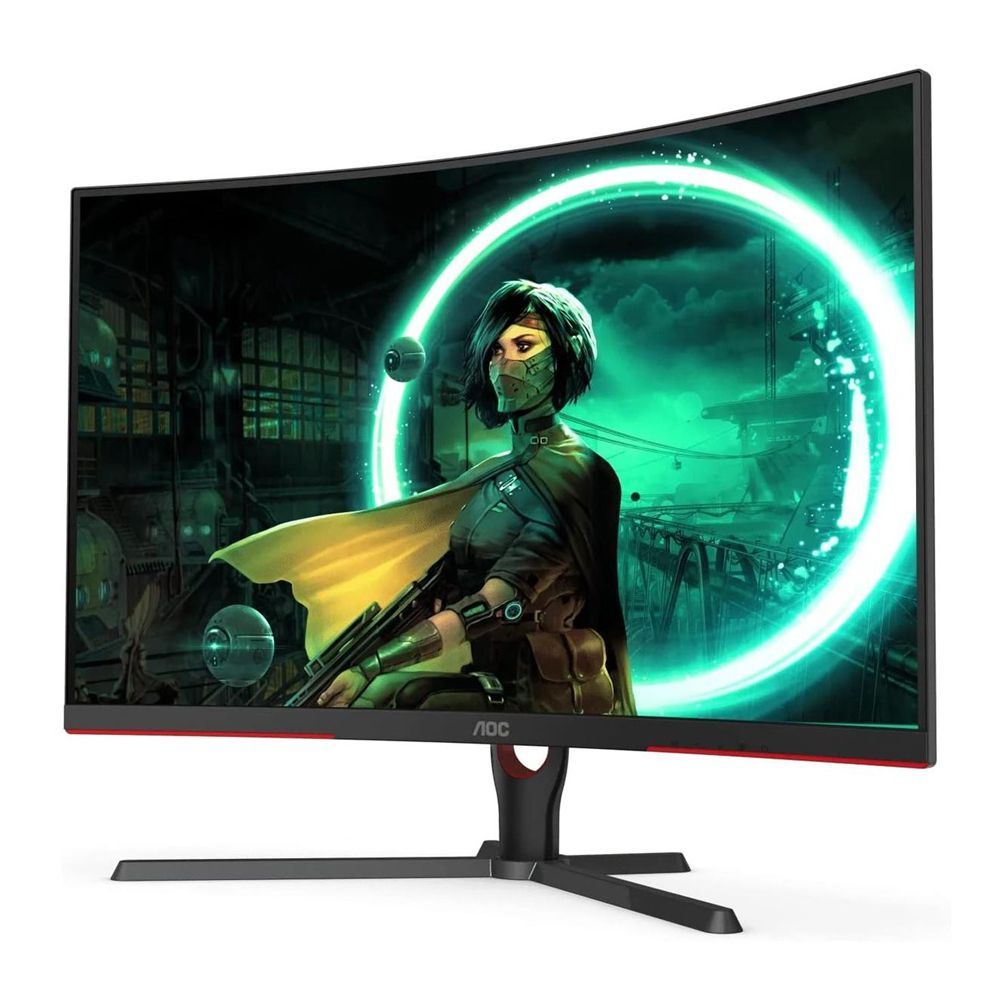 AOC 32" 3-Sided Frameless Design Curved QHD LED Gaming Monitor, Freesync Premium, 165Hz, CQ32G3SE - Image 2