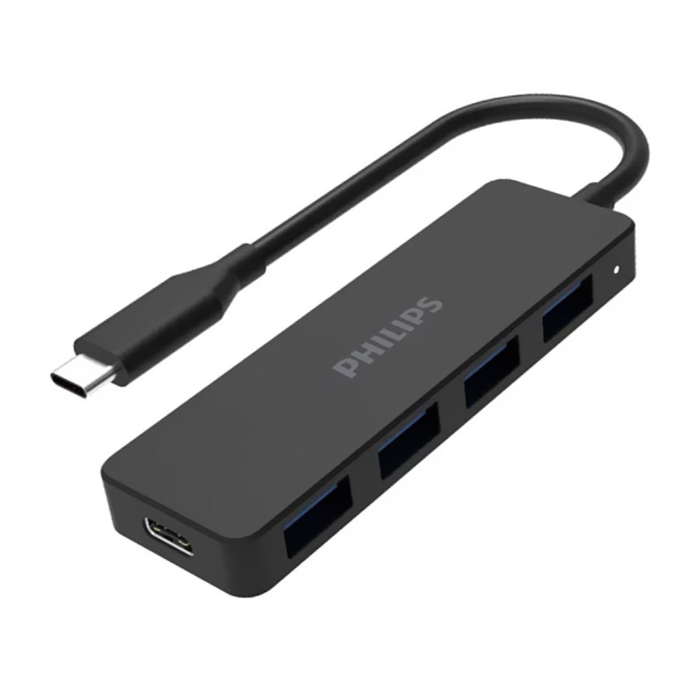 Philips 4-in-1 USB-C Hub with Type-C to 4x USB-A Ports, SWR1603G - Main Image