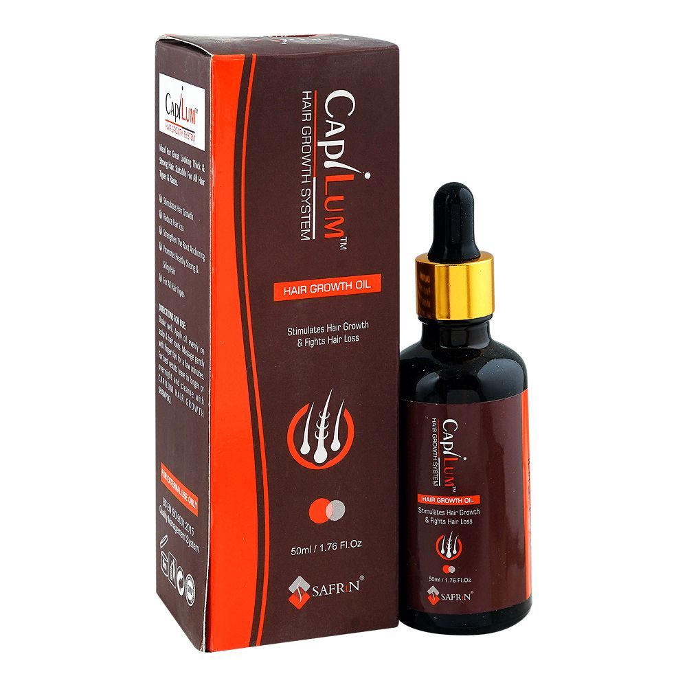 Safrin Skin Care Capilum Hair Growth Oil, Jojoba Oil, Avocado Oil, For All Types Of Hair, 50ml - Main Image