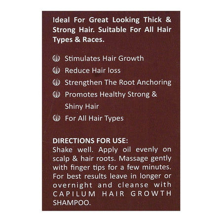 Safrin Skin Care Capilum Hair Growth Oil, Jojoba Oil, Avocado Oil, For All Types Of Hair, 50ml - Image 4