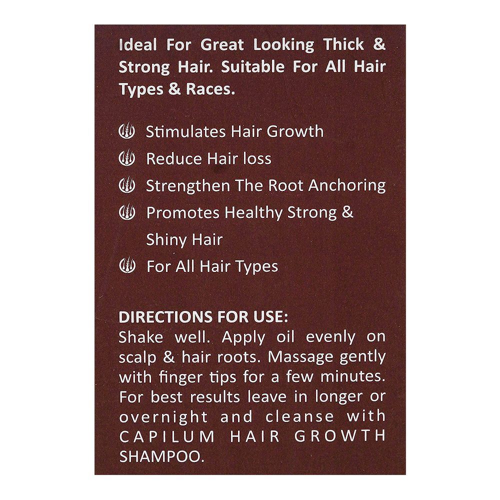 Safrin Skin Care Capilum Hair Growth Oil, Jojoba Oil, Avocado Oil, For All Types Of Hair, 50ml - Image 4