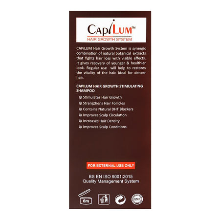 Capilum Hair Growth Stimulating Shampoo, Prevents Hair Loss, 100ml - Image 2