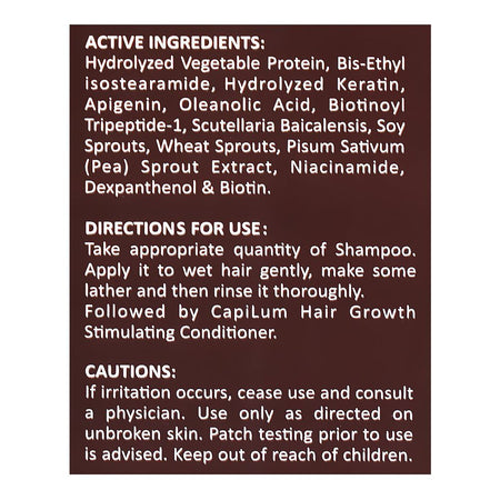 Capilum Hair Growth Stimulating Shampoo, Prevents Hair Loss, 100ml - Image 4