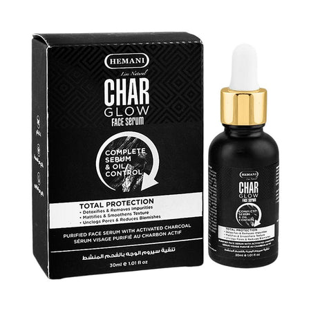 Hemani Char Glow Face Serum with Activated Charcoal, 30ml - Main Image
