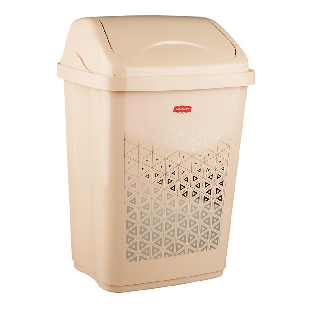 Graceware Eco Dustbin, 26 Liters, Beige - Main Image
