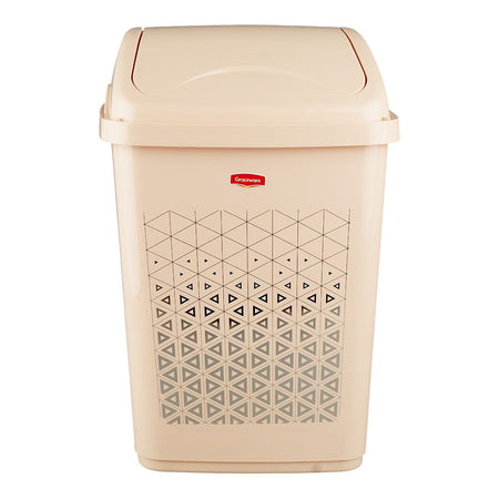 Graceware Eco Dustbin, 26 Liters, Beige - Image 2