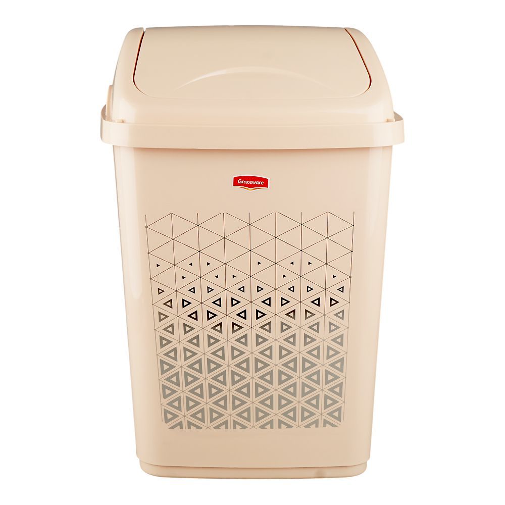 Graceware Eco Dustbin, 26 Liters, Beige - Image 2